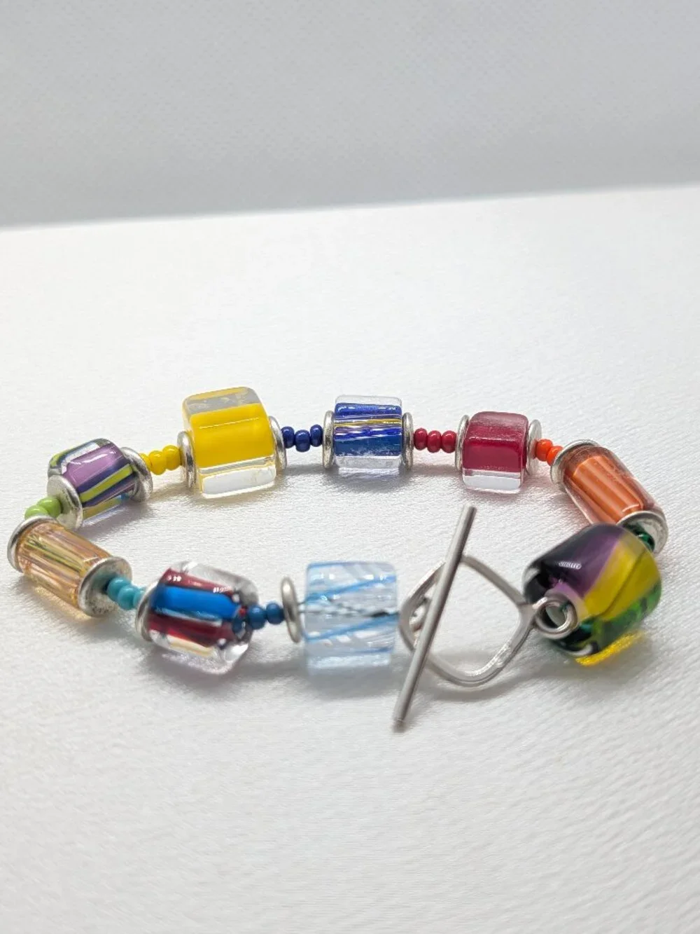 Fiesta Fun ...  2 HOSTS PICKED!!  NEW colorful glass bracelet